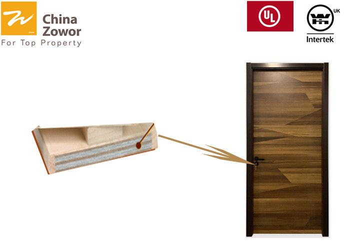 Feuerbeständige StandardHolztüren BS für Hotel-Raum-Backen-Farben-Ende