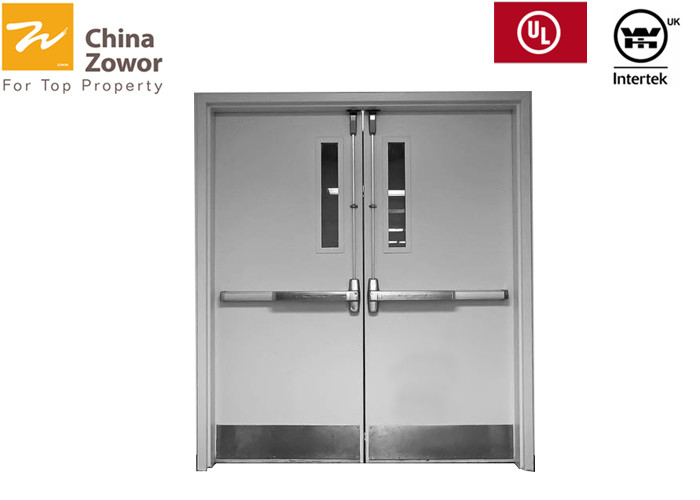 Feuerfeste Stahlfluchtweg-Türen mit Sichtfenster 1,5 Stunden-bewertetes