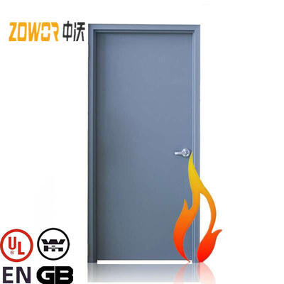 For Listed Fire Rated Fighting Access Hollow Metal Door Double Leaf Custom 3 Hour Steel Fire Proof Door Modern Finished