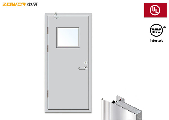 Commercial Plywood FD90 UL Listed Fire Door Wood Grain Finish